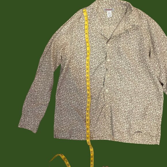 RedSquad Vintage-Style Brown Floral Print Button-Up Shirt Men’s XXL - Picture 4 of 7